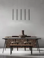 Nova Luce DANDIA LED závěsné světlo černé 27W teplá bílá 110x2,8x150cm 9540202