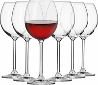 KROSNO Venezia Sklenice na červené víno, Sada 6, 380 ml