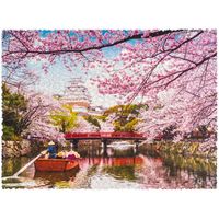 WOOSAIC Holzpuzzle - Sakura, 1000 Teile, 23.6 x 17.3 Zoll (60 x 44 cm)