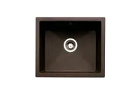 NABER Spüle SINGOLI 600 in ESPRESSO mit Drehexcenter / Cin-Nagranit / Unterbau