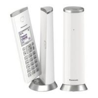 Panasonic KX-TGK212SP, DECT-Telefon, Kabelloses Mobilteil, Freisprecheinrichtung, 50 Eintragungen, Anrufer-Identifikation, Silber, Weiß