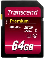 Transcend 64GB SDXC Class10 UHS I, 300X, 65536 MB, Secure Digital Extended Capacity (SDXC)