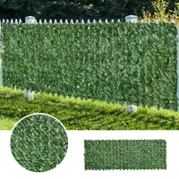 GardenDeluxe living Kunsthecken-Sichtschutz »Spalier Lorbeerblatt«,  Rankgitter mit Kunstranke, natürliche Optik, dekorativer Sichtschutz