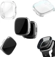 Pre Fitbit Versa 4 Nárazuvzdorné puzdro TPU Ochranné silikónové puzdro Cover Bag Transparent