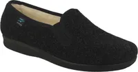 Fly Flot Herren Hausschuh geschlossen Slipper, Größe:44 EU, Farbe:Schwarz