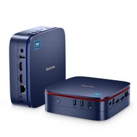 Blackview Mini PC Windows 11 Home, mini Desktop PC mit Intel 11th. Gen N5095, 16GB DDR4 RAM 512GB M.2 SSD, 4K HD Dual HDMI, Gigabit Ethernet, MP60(2023), Blau