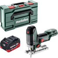 Akumulátorová přímočará pila Metabo ST 18 LT 130 BL 18 V 130 mm bez kartáčů + 1x LiHD baterie 5,5 Ah + metabox - bez nabíječky