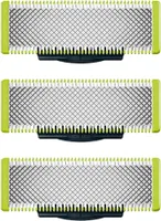 Ersatzklingen für OneBlade Elektrorasierer und Langhaarschneider, langlebiger Edelstahl, zum Trimmen, Stylen und Rasieren, 3er-Pack, wie QP230/50 (nicht original Philips)