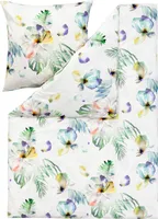 LOESCHEN Estella Mako-Satin Bettwäsche Hilaria Farbe multicolor Größe 155x220 + 80x80