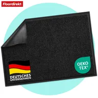 Schmutzfangmatte Rhine erhältlich in vielen Farben & Größen Black 60 x 90 cm