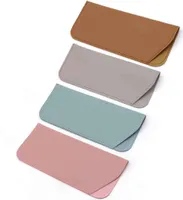 Weiches Brillenetui, 4er-Pack Weiches Leder Brillenetui Tragbares Cortex Brillenetui Sonnenbrillen Brillenetui für Damen und Herren