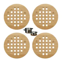 4 relaxdays Untersetzer braun 20,0 cm