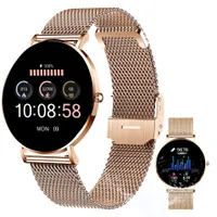 XCOAST SIONA 2 Damen Smartwatch (4,2 cm/1,3 Zoll) Rosegold (hell), Fitness Tracker, iOS und Android, IP68 Wasserdicht, Ultra flach, Puls, Blutdruck, Blutsauerstoff, brillante Farben, 7 Tage Akku, 21 Sportmodi