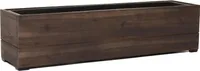 VIVANNO Blumenkasten Holz KAJIX Kasten, Braun Maserung - 82x21x21 cm