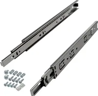 SOTECH 1 Paar (2 St.) Schubladenschienen Vollauszug Länge 250 mm Tragkraft 25 kg Höhe 35 mm inkl. Schraubenset