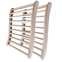 HOME DELUXE - Sauna Rückenlehne VITA - zwei Stück - Maße 49 x 40,5 x 5,5 cm I Rückenlehnen Sauna Zubehör