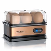 Arendo Eierkocher Edelstahl mit Warmhaltefunktion für 6 Eier