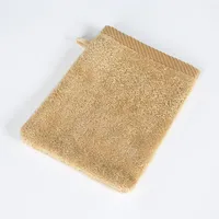 6 er SET BEIGE WASCHHANDSCHUH 500g/m² 100% BAUMWOLLE 15x21