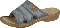 Rieker Pantoletten Damen Clogs Leder 60876-12, Größe:36 EU, Farbe:Blau