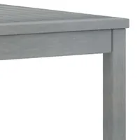 vidaXL 5-tlg. Garten-Lounge-Set mit Auflagen Massivholz Akazie Grau