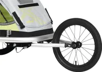 Sada XLC jogger pro dětský přívěs vhodná pouze pro Mono od roku 2018, stříbrná/černá (1 sada)