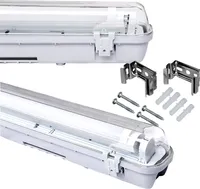 EINFEBEN LED Feuchtraumleuchte Deckenleuchten Feuchtraumlampe, IP65 Wasserdicht Nassraumleuchte, Deckenleuchte Wannenleuchte Keller Tageslicht, 24W 150cm Einzelrohr KaltWeiß
