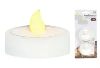 LED Maxi Teelichter weiß 2er Set
