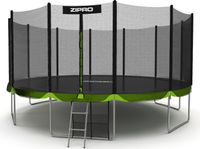 Zahradní trampolína Zipro Jump Pro s venkovní bezpečnostní sítí na boty a žebříkem 16FT 496 cm