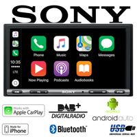 Sony XAV-AX3005DB - Schwarz - 2 DIN - 220 W - 4.1 Kanäle - 55 W - Android,iOS