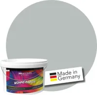 WALLCOVER Wandfarbe Grau Graphite Storm Hochdeckend Klasse 1 Matt 2,5L für 20 m²