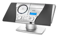 Karcher MC 6550N Kompaktanlage (mit CD Player und Kassettendeck, vertikale Stereoanlage, UKW Radio, Wecker)