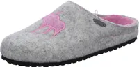 Home Comfort Damen-Pantoffel Grau-Rosa, Farbe:grau, EU Größe:36