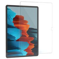 EAZY CASE Displayschutzfolie aus Glas kompatibel mit Samsung Galaxy Tab S7 Plus, 9H, nur 0,3 mm dünn I Tablet Schutzglas, Tabletschutzfolie, Transparent & Kristallklar