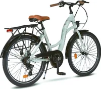 24' Zoll Alu City Bike Mädchen Fahrrad Kinderfahrrad Shimano 21 Gang Rh 38cm
