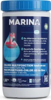 Marina Chlorine Multitabs 135g - dla basenów od 10m³ - Tabletki basenowe - Tabletki chlorowe (1 x 1,08kg) Wielofunkcyjne 5 w 1