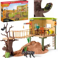 SLH42507 Schleich Wild Life - Abenteuerbasis, Spielfiguren für Kinder ab 3 Jahren
