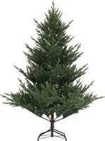 HOMCOM Künstlicher Weihnachtsbaum, 180 cm Christbaum mit 1046 Spitzen, Stahlständer, schwer entflammbar, für Weihnachten Deko, Indoor, Grün
