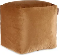 Gepolsterter Hocker aus Samt, 30 x 30 cm
