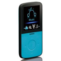Lenco PODO-153BU - Sport MP3-Player mit Schrittzähler und Sport-Ohrenstöpseln und Armband - Blau
