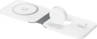 15w 3-in-1 magnetischer drahtloser Ladegerät Schnelllade Docking Station für iPhone 14 13 12 Airpods Iwatch 8 7 6 Weiß