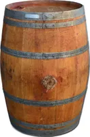 Weinfass aus Eichenholz als Stehtisch - geölt mit Leinöl - 225 Liter / Höhe ca. 95cm