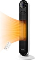 Diyarts Heizlüfter, 2000 W, Schnelle, Leise 2000W PTC-Keramik-Heizung mit 70° Oszillation