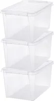 3er-Set SmartStore Aufbewahrungsbox – 47L mit Deckel Classic