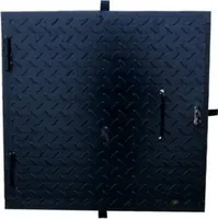 Schachtabdeckung, 80 x 80 cm, schwarz