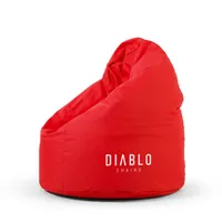 Diablo Kindersitzsack mit Füllung Sitzsack Gaming Sessel Beanbag Farbe: Rot