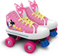 rollschuhe Minnie Maus Mädchen rosa/weiß Größe 30