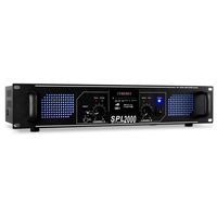 SPL-2000-MP3 DJ PA-Verstärker 2-Kanal Endstufe 2 x 1000W USB-SD-MP3-Player