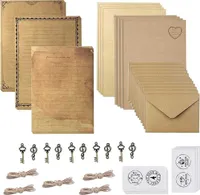 60 Stücke Vintage Schreiben Briefpapier und Umschläge Set Vintage Briefpapier Schreibpapier Set für Briefgeschenk Liebesbrief Geburtstagseinladung Hochzeiteinladung Taufeinladung