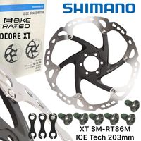 Shimano Bremsscheibe XT SM-RT86L MTB Ebike 6 Loch ICE Alu Spider 203mm