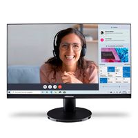 MEDION P52408 (MD 22000) 60,5 cm (24 Zoll) Full HD Widescreen Monitor (16:9, integrierte Lautsprecher, rahmenloses Design, DisplayPort, HDMI, VGA, Audio In, mehrsprachiges Menü) schwarz